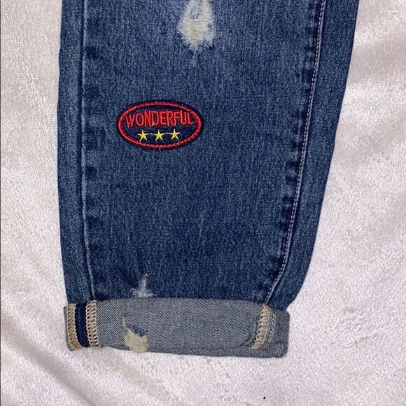 Articles of Society Patchwork Destroyed Denim Jeans | Sz 27 - Picture 4 of 8